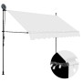 Toldo manual retráctil con LED crema 250 cm de vidaXL, Toldos - Ref: Foro24-145872, Precio: 76,36 €, Descuento: %