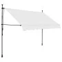 Manual retractable awning with cream LED 250 cm by vidaXL, Awnings - Ref: Foro24-145872, Price: 91,21 €, Discount: %