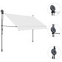 Toldo manual retráctil con LED crema 250 cm de vidaXL, Toldos - Ref: Foro24-145872, Precio: 76,36 €, Descuento: %