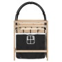 Kinderhochbett mit schwarz-weißem Kiefernholztunnel 90x190 cm von , Betten und Lattenroste - Ref: Foro24-3283853, Preis: 169,...