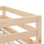 Kinderhochbett mit schwarz-weißem Kiefernholztunnel 90x190 cm von , Betten und Lattenroste - Ref: Foro24-3283853, Preis: 169,...