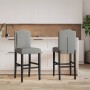 Hohe Hocker, 2 Stück, massives Gummiholz und Stoff von , Küchenhocker - Ref: Foro24-4006207, Preis: 112,94 €, Rabatt: %
