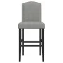 Taburetes altos 2 uds madera maciza de caucho y tela de , Taburetes de cocina - Ref: Foro24-4006207, Precio: 111,67 €, Descue...