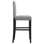 Taburetes altos 2 uds madera maciza de caucho y tela de , Taburetes de cocina - Ref: Foro24-4006207, Precio: 111,67 €, Descue...
