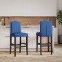 Hohe Hocker, 2 Stück, massives Gummiholz und Stoff von , Küchenhocker - Ref: Foro24-4006211, Preis: 113,50 €, Rabatt: %