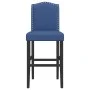 High stools 2 pcs solid rubber wood and fabric by , Kitchen stools - Ref: Foro24-4006211, Price: 112,14 €, Discount: %