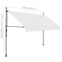 Manual retractable awning with cream LED 250 cm by vidaXL, Awnings - Ref: Foro24-145872, Price: 91,21 €, Discount: %