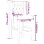 Hohe Hocker, 2 Stück, massives Gummiholz und Stoff von , Küchenhocker - Ref: Foro24-4006224, Preis: 95,65 €, Rabatt: %