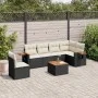 7-piece garden dining set and black synthetic rattan cushions by , Garden sets - Ref: Foro24-3259263, Price: 421,75 €, Discou...