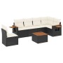 7-piece garden dining set and black synthetic rattan cushions by , Garden sets - Ref: Foro24-3259263, Price: 430,63 €, Discou...