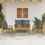 4-teiliges Gartenmöbel-Set mit Kissen aus massivem Akazienholz von , Gartensets - Ref: Foro24-3211796, Preis: 391,18 €, Rabat...