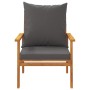 4-piece garden furniture set with solid acacia wood cushions by , Garden sets - Ref: Foro24-3211796, Price: 417,00 €, Discoun...