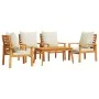 Juego de muebles jardín 5 pzas con cojines madera maciza acacia de , Conjuntos de jardín - Ref: Foro24-3211804, Precio: 413,3...