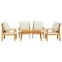 Juego de muebles jardín 5 pzas con cojines madera maciza acacia de , Conjuntos de jardín - Ref: Foro24-3211804, Precio: 413,3...