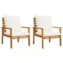 Juego de muebles jardín 5 pzas con cojines madera maciza acacia de , Conjuntos de jardín - Ref: Foro24-3211804, Precio: 413,3...