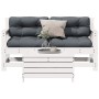 3-piece garden furniture set with white pine wood cushions by , Garden sets - Ref: Foro24-3250765, Price: 300,91 €, Discount: %