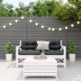 3-teiliges Gartenmöbel-Set mit Kissen aus weißem Kiefernholz von , Gartensets - Ref: Foro24-3250765, Preis: 300,91 €, Rabatt: %