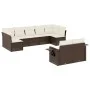 9-piece garden sofa set and brown synthetic rattan cushions by , Garden sets - Ref: Foro24-3220622, Price: 602,73 €, Discount: %