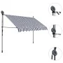 Toldo manual retráctil con LED azul y blanco 250 cm de vidaXL, Toldos - Ref: Foro24-145844, Precio: 87,33 €, Descuento: %