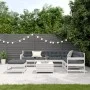 Garden furniture set with cushions 8 pieces solid white pine wood by , Garden sets - Ref: Foro24-3250593, Price: 722,53 €, Di...