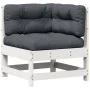 Garden furniture set with cushions 8 pieces solid white pine wood by , Garden sets - Ref: Foro24-3250593, Price: 722,53 €, Di...