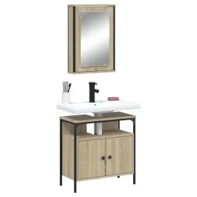 2-teiliges Badezimmermöbelset aus Sonoma-Eichensperrholz von , Badezimmermöbel - Ref: Foro24-3214776, Preis: 97,91 €, Rabatt: %
