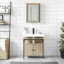 2-teiliges Badezimmermöbelset aus Sonoma-Eichensperrholz von , Badezimmermöbel - Ref: Foro24-3214776, Preis: 97,91 €, Rabatt: %