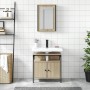2-teiliges Badezimmermöbelset aus Sonoma-Eichensperrholz von , Badezimmermöbel - Ref: Foro24-3214776, Preis: 99,74 €, Rabatt: %