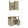 2-teiliges Badezimmermöbelset aus Sonoma-Eichensperrholz von , Badezimmermöbel - Ref: Foro24-3214776, Preis: 97,91 €, Rabatt: %