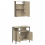 2-teiliges Badezimmermöbelset aus Sonoma-Eichensperrholz von , Badezimmermöbel - Ref: Foro24-3214776, Preis: 99,74 €, Rabatt: %