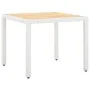 Juego de comedor de jardín 5 piezas ratán sintético blanco de vidaXL, Conjuntos de jardín - Ref: Foro24-45982, Precio: 371,65...