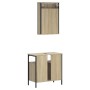 2-teiliges Badezimmermöbelset aus Sonoma-Eichensperrholz von , Badezimmermöbel - Ref: Foro24-3214776, Preis: 99,74 €, Rabatt: %