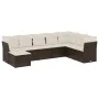 8-piece garden sofa set and brown synthetic rattan cushions by , Garden sets - Ref: Foro24-3218053, Price: 514,14 €, Discount: %