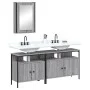 Sonoma gray plywood 3-piece bathroom furniture set by , Bathroom furniture - Ref: Foro24-3214788, Price: 159,87 €, Discount: %