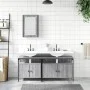 Sonoma gray plywood 3-piece bathroom furniture set by , Bathroom furniture - Ref: Foro24-3214788, Price: 159,87 €, Discount: %