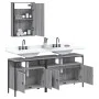 Set de muebles de baño 3 pzas madera contrachapada gris sonoma de , Muebles de baño - Ref: Foro24-3214788, Precio: 159,87 €, ...
