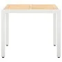 Juego de comedor de jardín 5 piezas ratán sintético blanco de vidaXL, Conjuntos de jardín - Ref: Foro24-45982, Precio: 371,65...