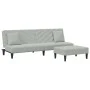 Sofa set with cushions 2 pieces light gray velvet by , Sofas - Ref: Foro24-3216262, Price: 291,74 €, Discount: %