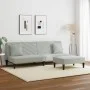 Sofagarnitur mit Kissen, 2-teilig, hellgrauer Samt von , Sofas - Ref: Foro24-3216262, Preis: 288,36 €, Rabatt: %