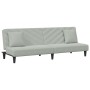 Sofa set with cushions 2 pieces light gray velvet by , Sofas - Ref: Foro24-3216262, Price: 293,82 €, Discount: %