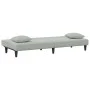 Sofa set with cushions 2 pieces light gray velvet by , Sofas - Ref: Foro24-3216262, Price: 291,74 €, Discount: %