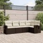 5-piece garden dining set and brown synthetic rattan cushions by , Garden sets - Ref: Foro24-3220132, Price: 358,41 €, Discou...