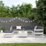 Garden furniture set with cushions 8 pieces solid white pine wood by , Garden sets - Ref: Foro24-3250585, Price: 691,88 €, Di...