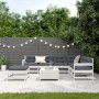 Set muebles jardín con cojines 8 pzas madera maciza pino blanco de , Conjuntos de jardín - Ref: Foro24-3250585, Precio: 708,20 €