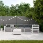 Set muebles jardín 7 pzas con cojines madera maciza pino blanco de , Conjuntos de jardín - Ref: Foro24-3250877, Precio: 668,7...