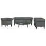 Juego de sofás 3 piezas tela gris oscuro de , Sofás - Ref: Foro24-3209192, Precio: 712,69 €, Descuento: %
