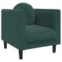 Dark green velvet 3-piece sofa set with cushions by , Sofas - Ref: Foro24-3209249, Price: 714,55 €, Discount: %