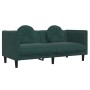 Dark green velvet 3-piece sofa set with cushions by , Sofas - Ref: Foro24-3209249, Price: 724,45 €, Discount: %