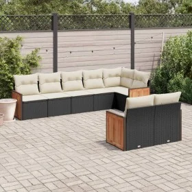 8-piece garden sofa set and black synthetic rattan cushions by , Garden sets - Ref: Foro24-3260229, Price: 539,51 €, Discount: %