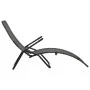 Folding synthetic rattan sun lounger in gray by vidaXL, Loungers - Ref: Foro24-48128, Price: 74,55 €, Discount: %